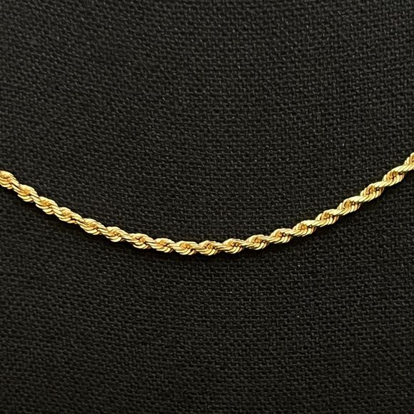 Yellow Gold Rope Necklace